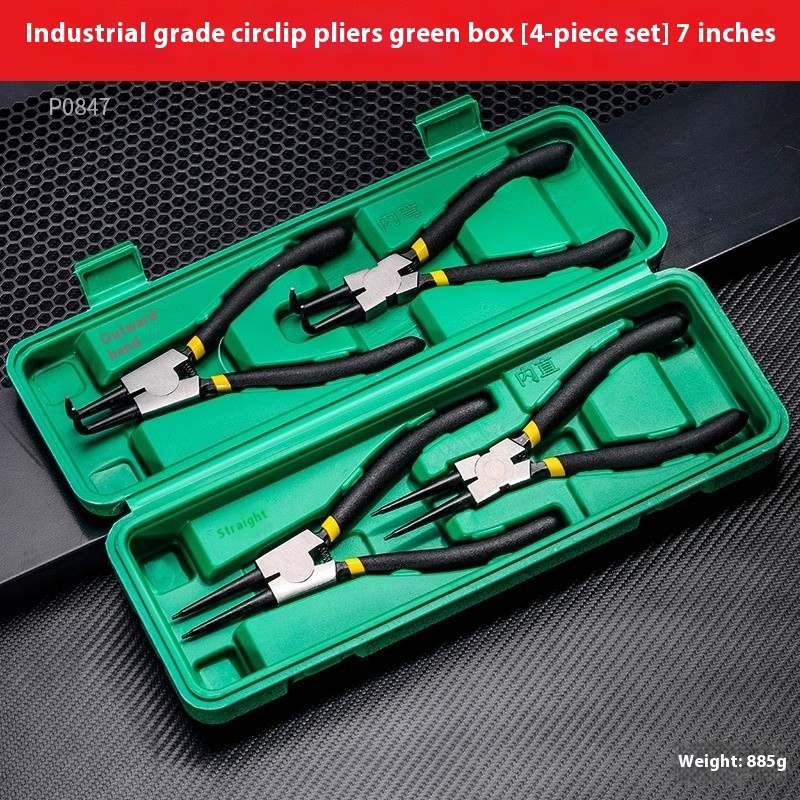 Industrial Super Hard Circlip Pliers 7-inch Auto Repair Tools