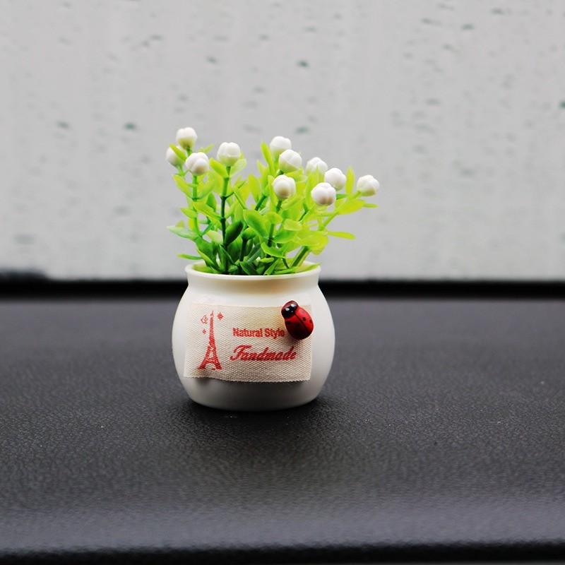 Auspicious Fruit Potted Plant Flower Personalized Car Accessories Aromatherapy Flower Bottle Ornaments