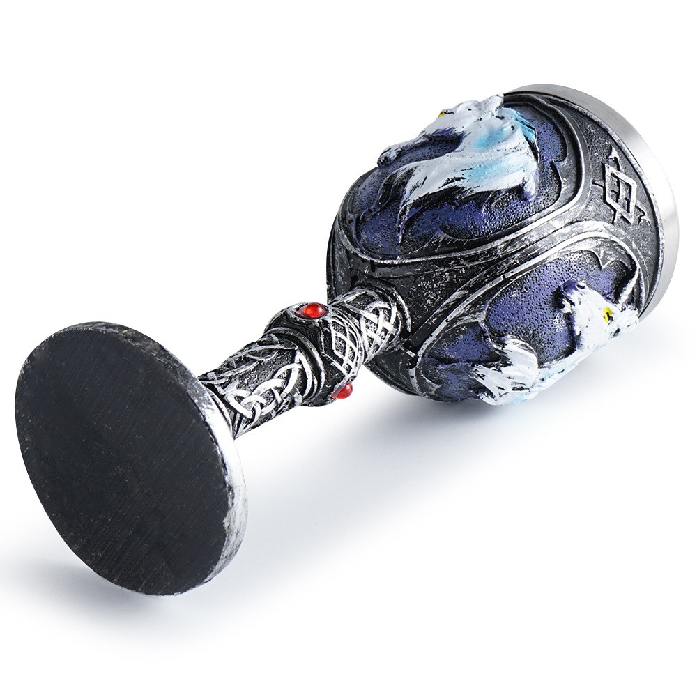 Skull Wine Glass Resin Skull