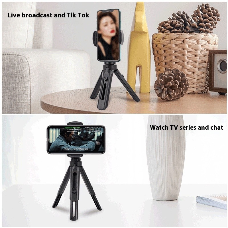 Simple Plastic Desktop Photography Tripod Phone Holder