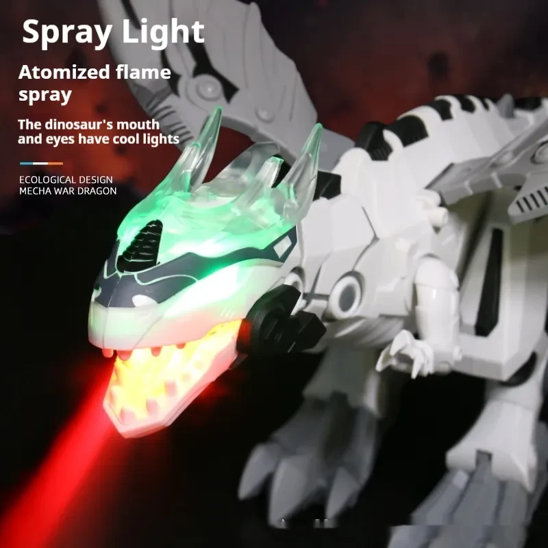 Blowing Fog Dragon Toy Electric Walking Dinosaur