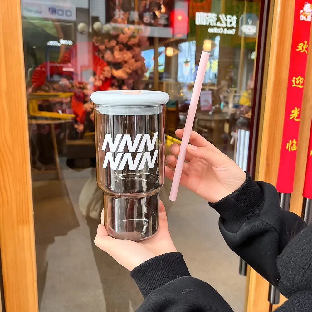 Electroplating Large Capacity Borosilicate Car Glass Cup
