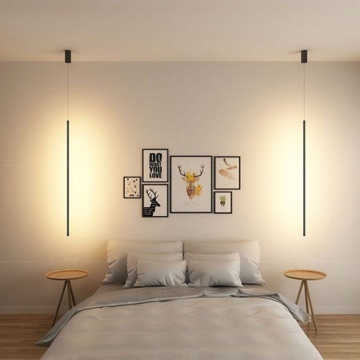 Wall soft decoration line lamp