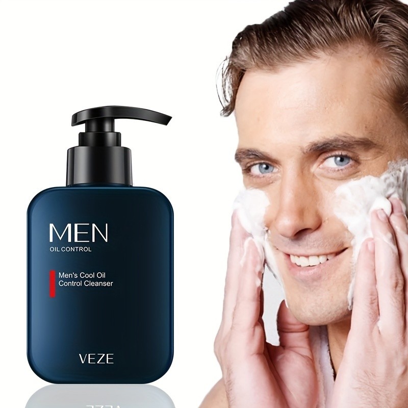 VEZE Men's Facial Cleanser Gel for All Skin Types