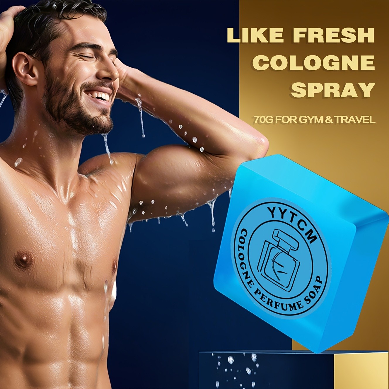 Mens Cologne Scented Soap with Shea Butter & Olive Oil
