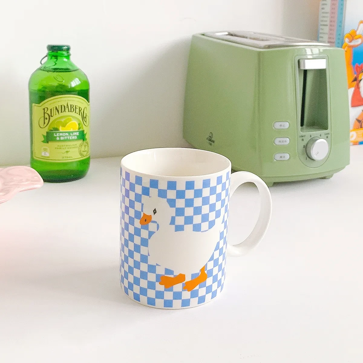Ceramic Mug Cute Refueling Duck Milk Mug