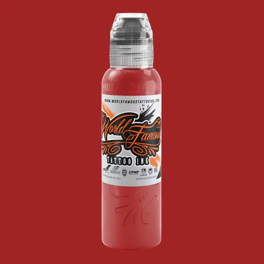 Dima NBK Fire Red Set World Famous Tattoo Ink 1 oz