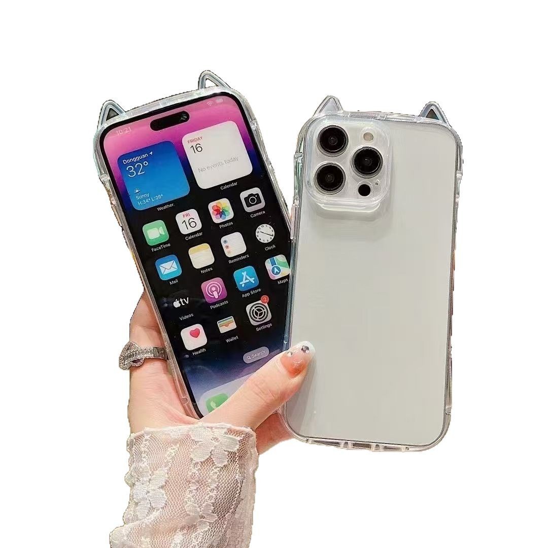 Transparent Cat Ears High Sense Phone Case