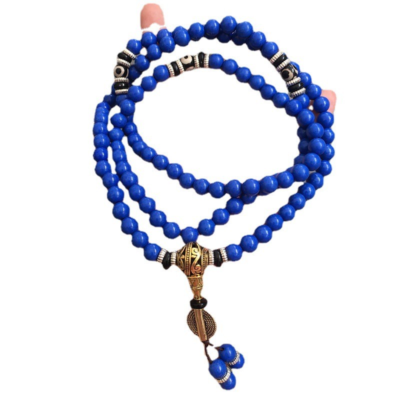 Lapis Lazuli Multi-circle With Tibet Beads 108 Bracelets