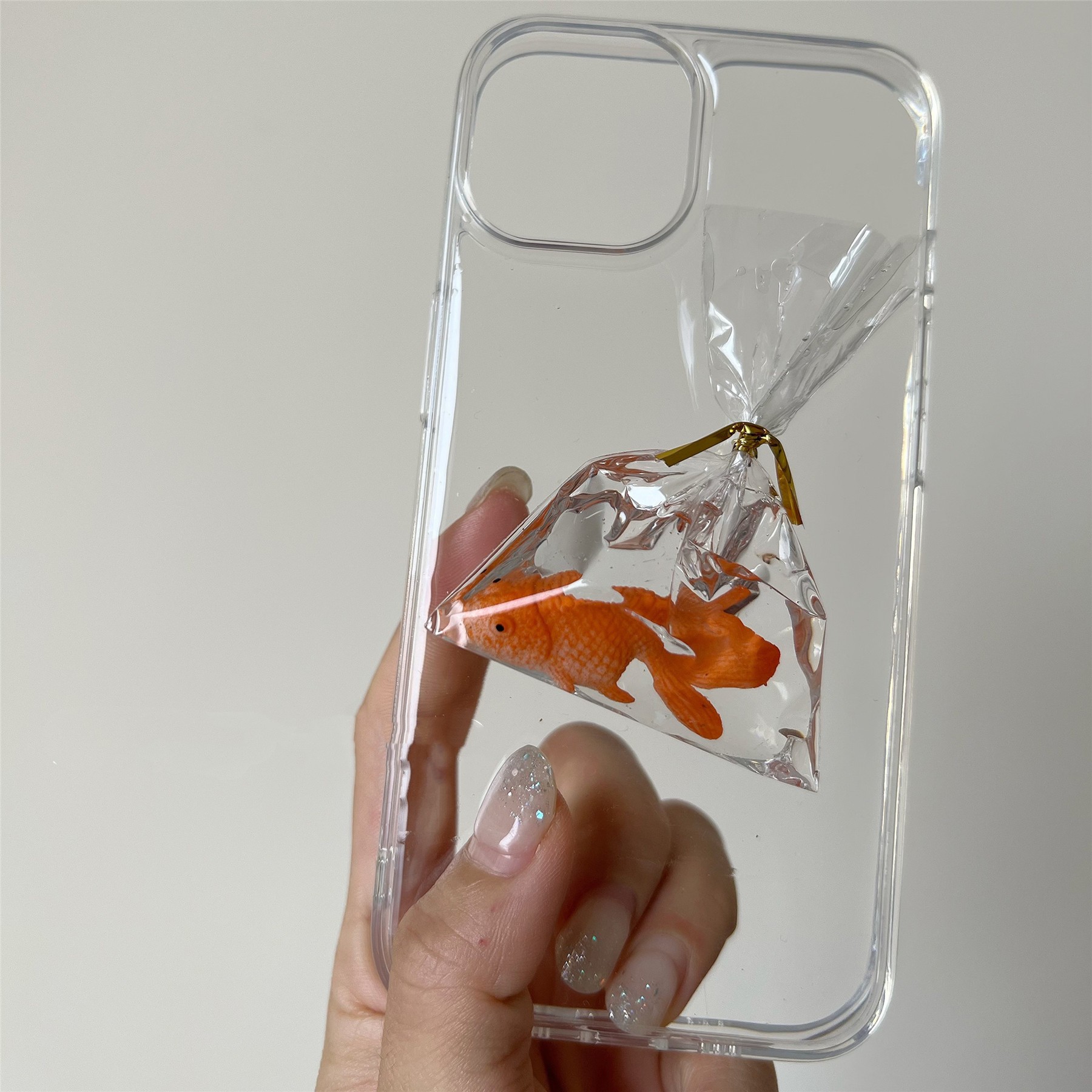 Three-dimensional Fish Water Bag Phone Case Transparent Cartoon
