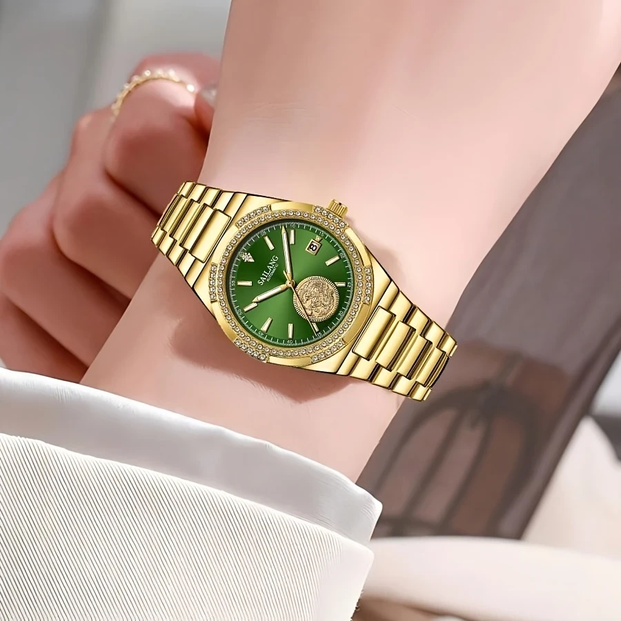 SAILANG Elegant Green Automatic Mechanical Watch