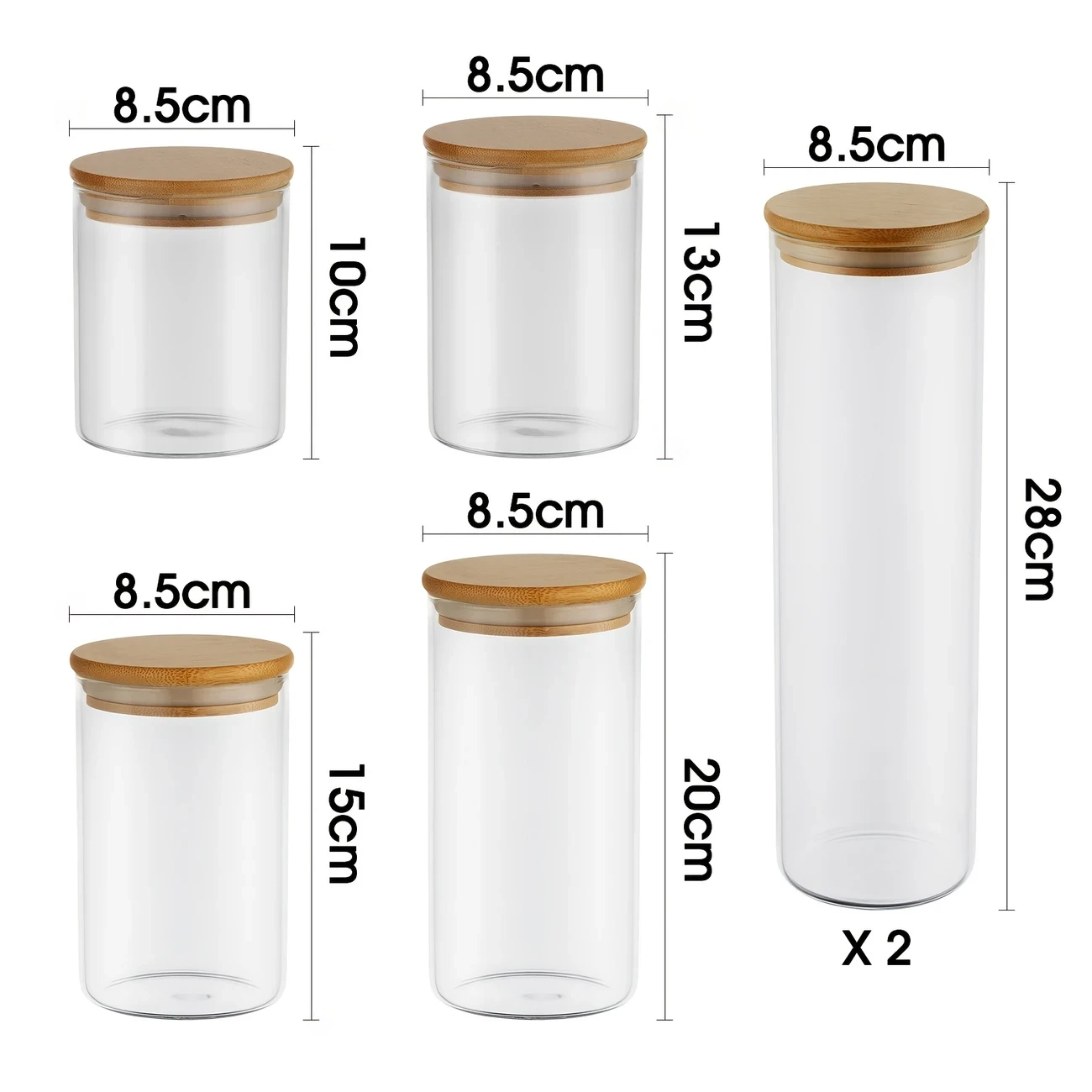 Set of 3 Cast Iron Kitchen Canisters with Wooden Lids  Elegant and Durable Storage for Your Tea, Coffee, and Sugar