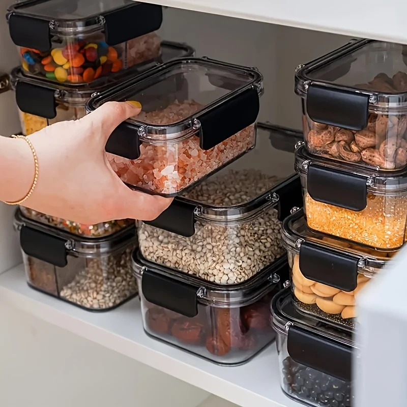 16oz BPA-Free Plastic Food Storage Containers with Leakproof Lids (4-Pack) Ideal for Meal Prep, Lunch, Fruits & Snacks Durable, Stackable, Dishwasher Safe