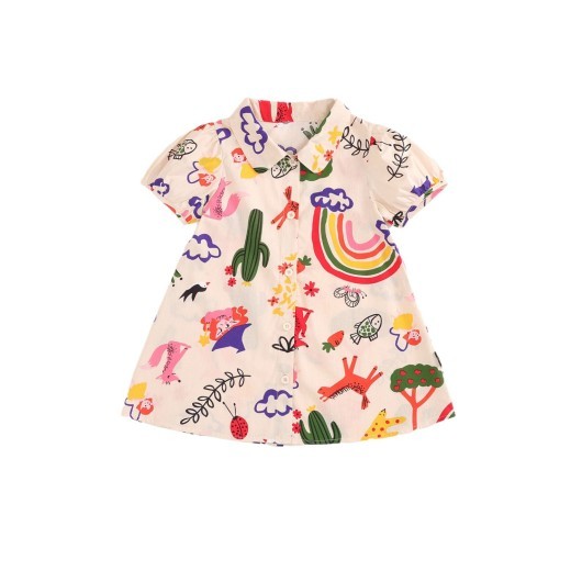 Children Korean Style Cotton Lapel Children Shirt