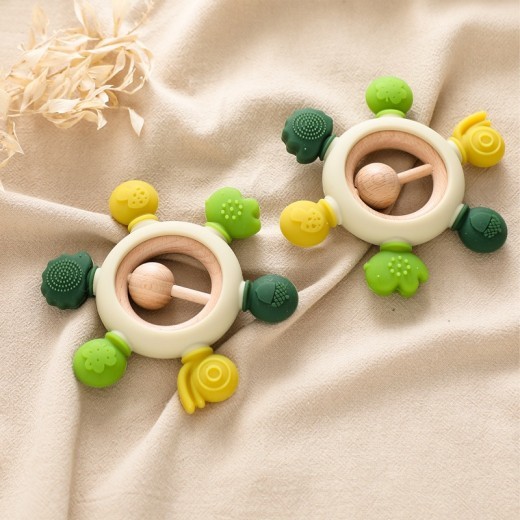 Baby's Molars Prevent Hand Sucking Silicone Yaoyaole Tableware Soothing Rattle Toys