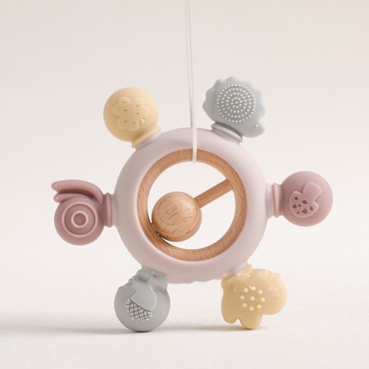 Baby's Molars Prevent Hand Sucking Silicone Yaoyaole Tableware Soothing Rattle Toys