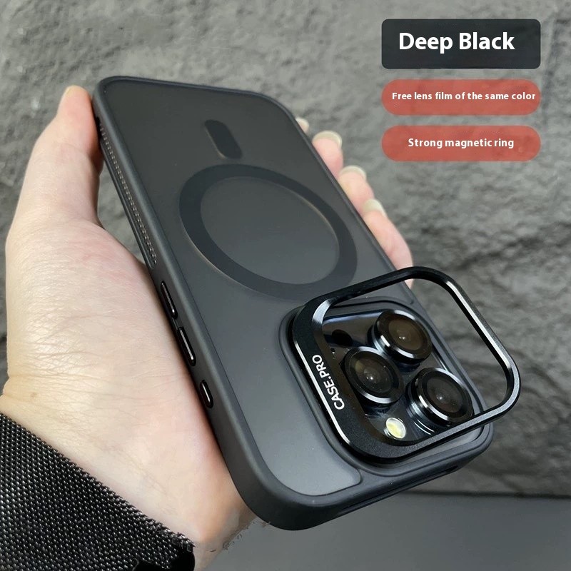 New Lens Cover Bracket Magnetic Phone Case