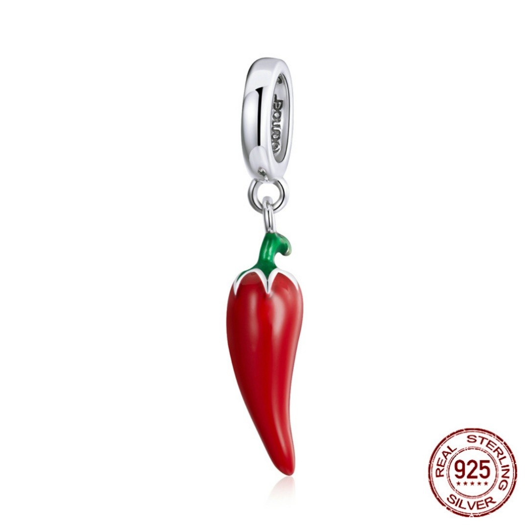 Korean Style Pepper S925 Sterling Silver Pendant