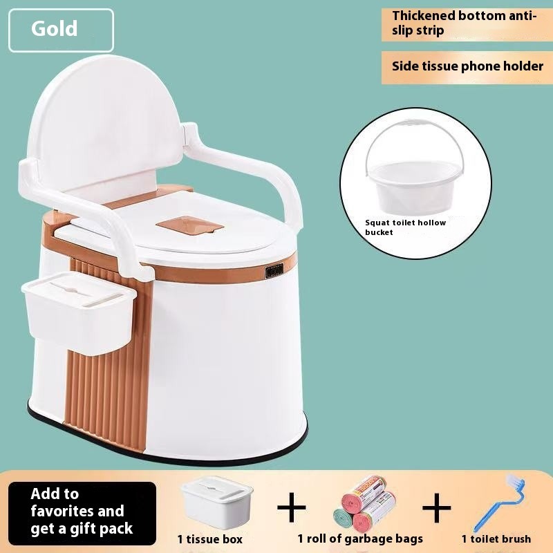 Portable Toilet For The Elderly Household Indoor Deodorant