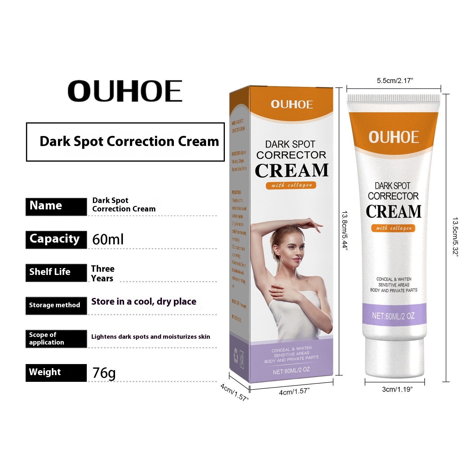 Black Spot Cream Fade Black Spot Knee Elbow Brighten Skin Color