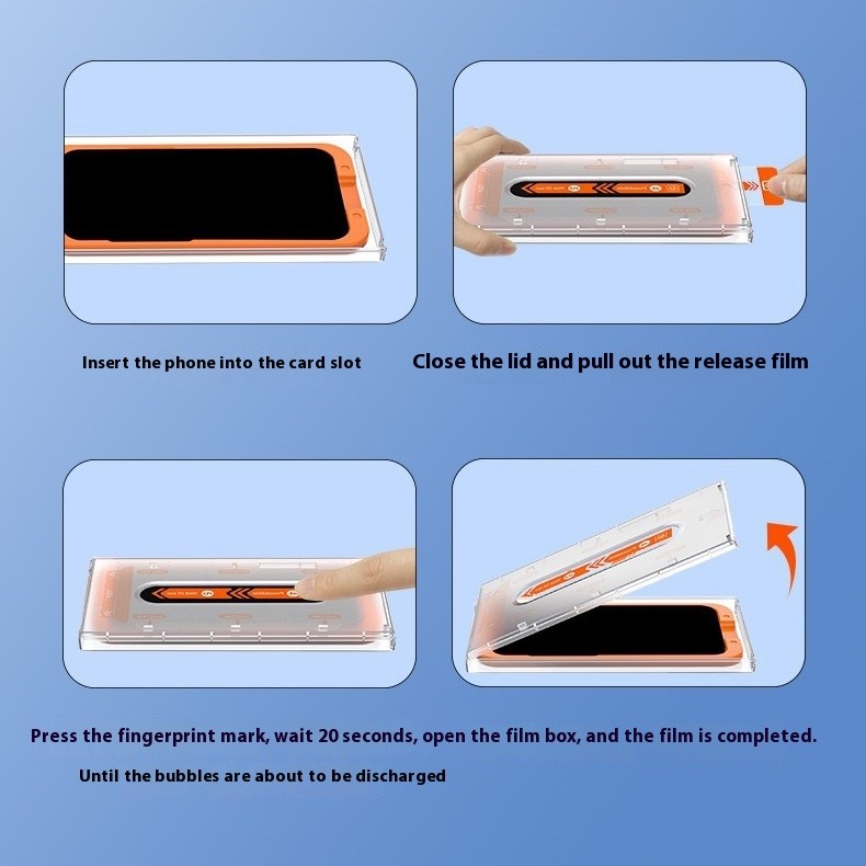 Phone Full Screen HD Dust-proof Membrane Tempered Glass Protective Film