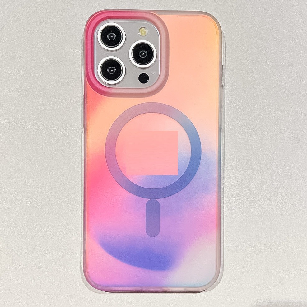 Gradient 14 Frosted Drop-resistant Protective Cover Magnetic Phone Case