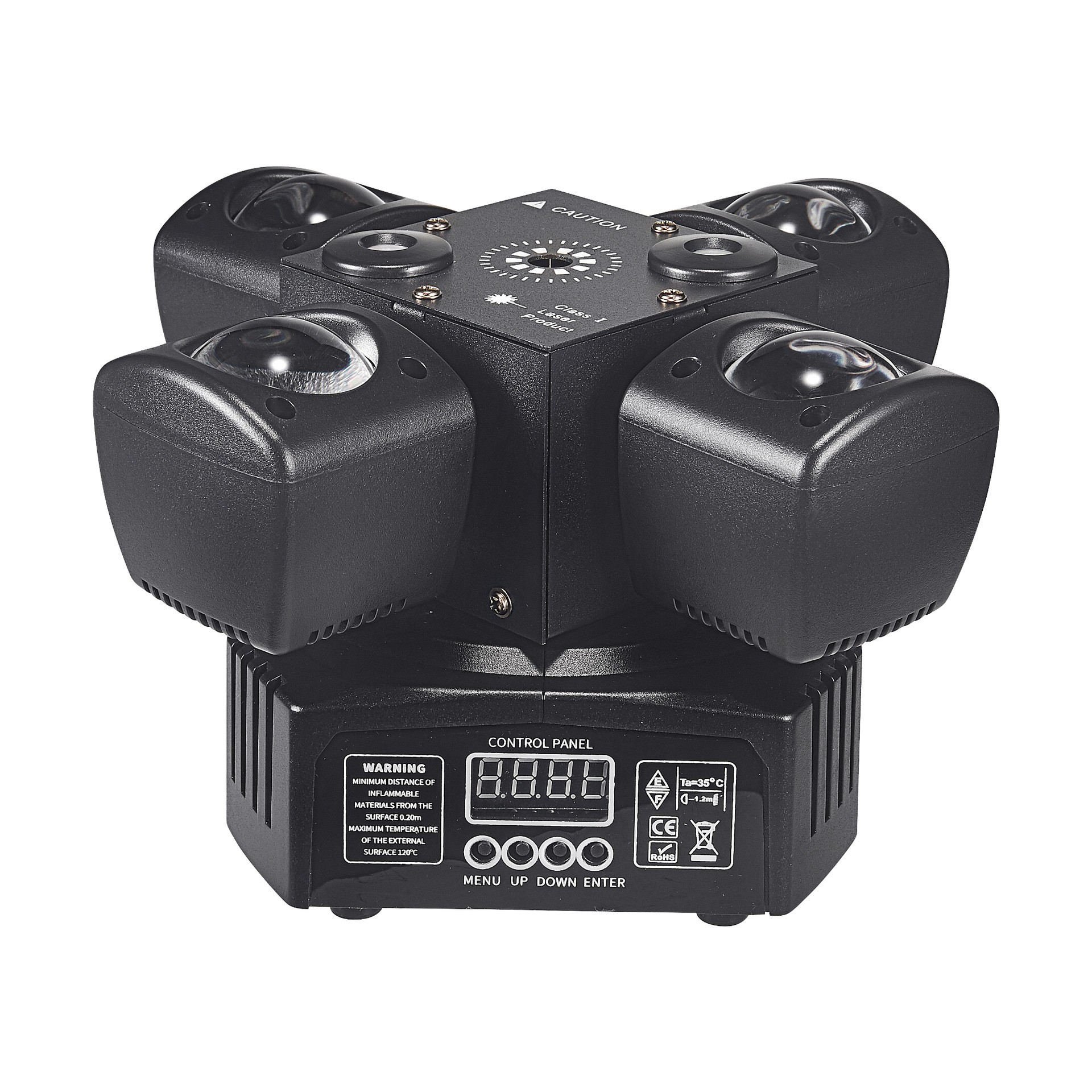 Mini Four Armband Remote Control LED Colorful Rotating Stage Lights