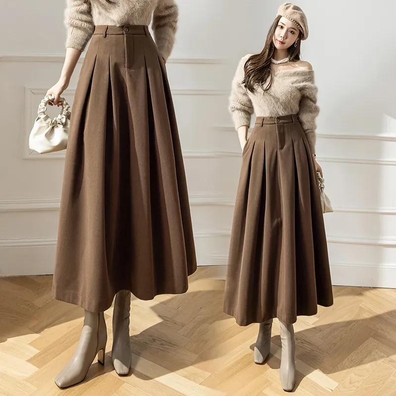 Floor Length A Line Skirt