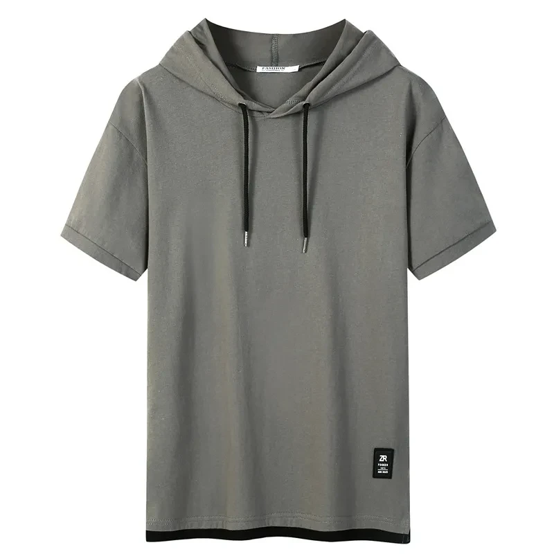 Short Sleeve Hooded T Shirt