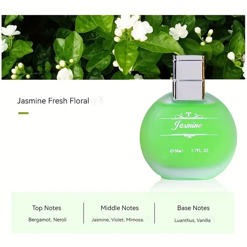 Jasmine Perfume for Women Floral Fragrance, Long-Lasting, Elegant Scent for Daily Wear and Special Occasions