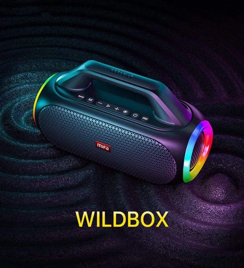 Colorful Bluetooth Speaker High Power Extra Bass Portable Portable Outdoor Sound Box