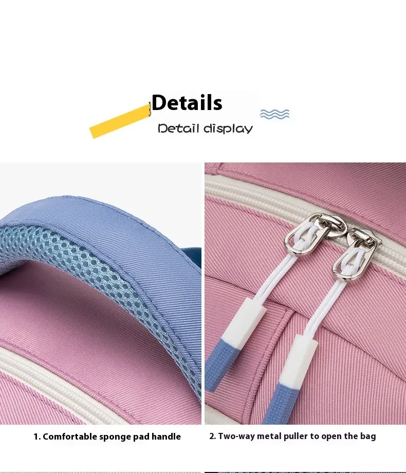 New Student Schoolbag Colorful Contrast Color Schoolbag