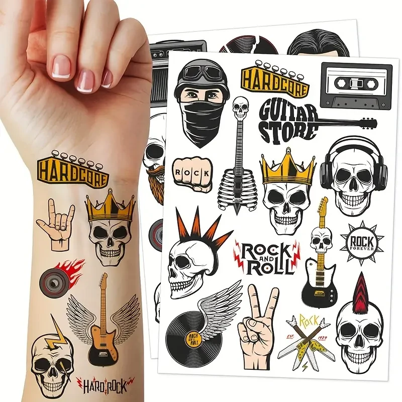 Small Rock and Roll Tattoos
