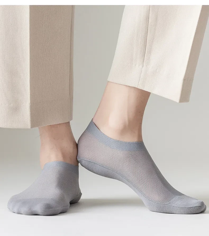 Ultra Thin Liner Socks Non Slip ComBed Cotton No Show Socks