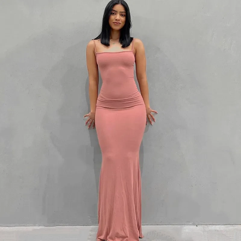 Long Spaghetti Strap Dress