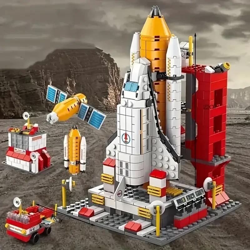 Spacecraft Rocket Building Block Set