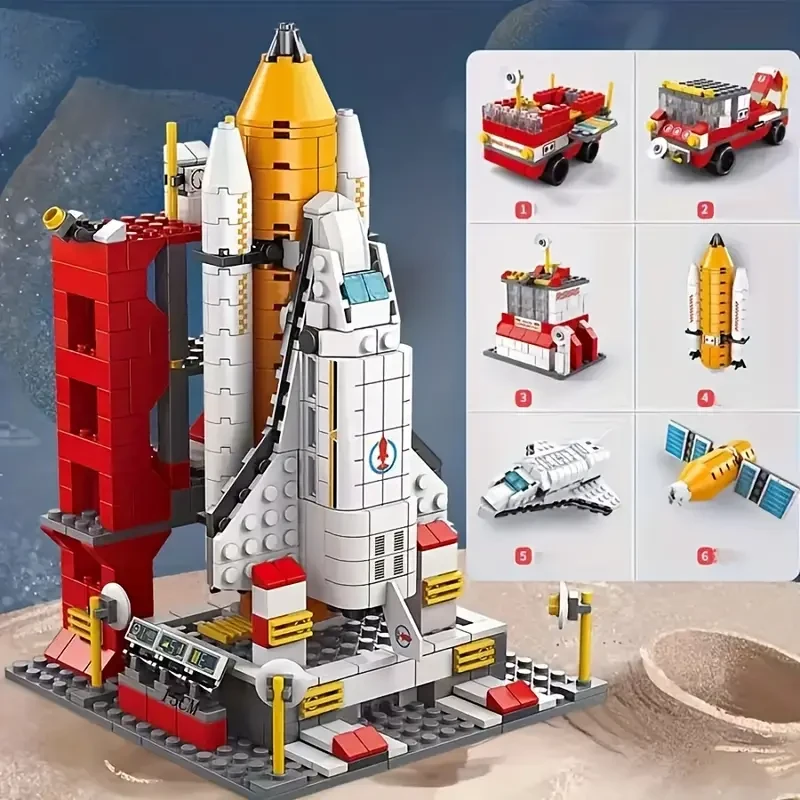 Spacecraft Rocket Building Block Set