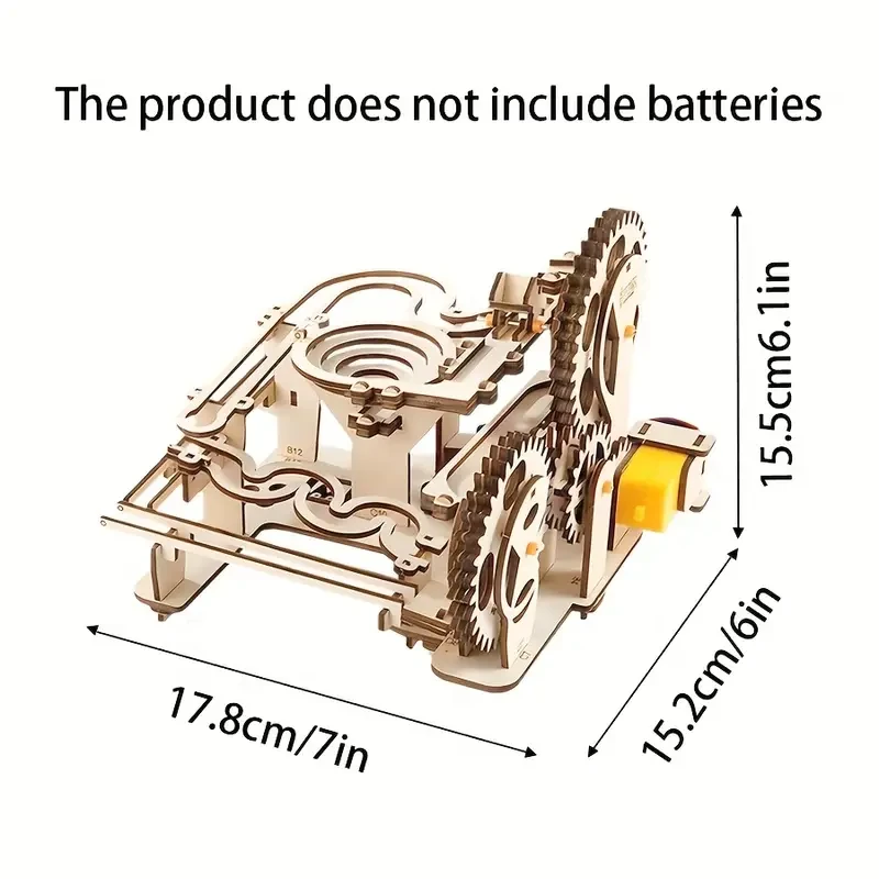 Wooden 3D Marble Runway Puzzle