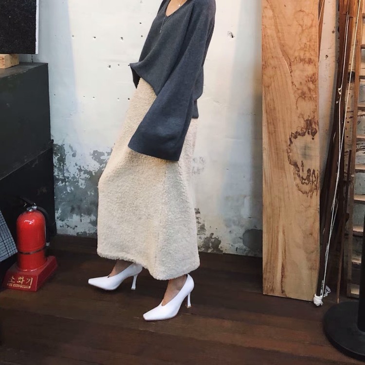 White Closed Toe Heels