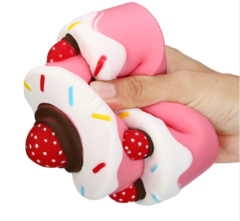 Sweet Mochi Jumbo Strawberry Cake Scented Super Slow Rising Toy Kids Cute Squeeze Toy Gags Practical Jokes