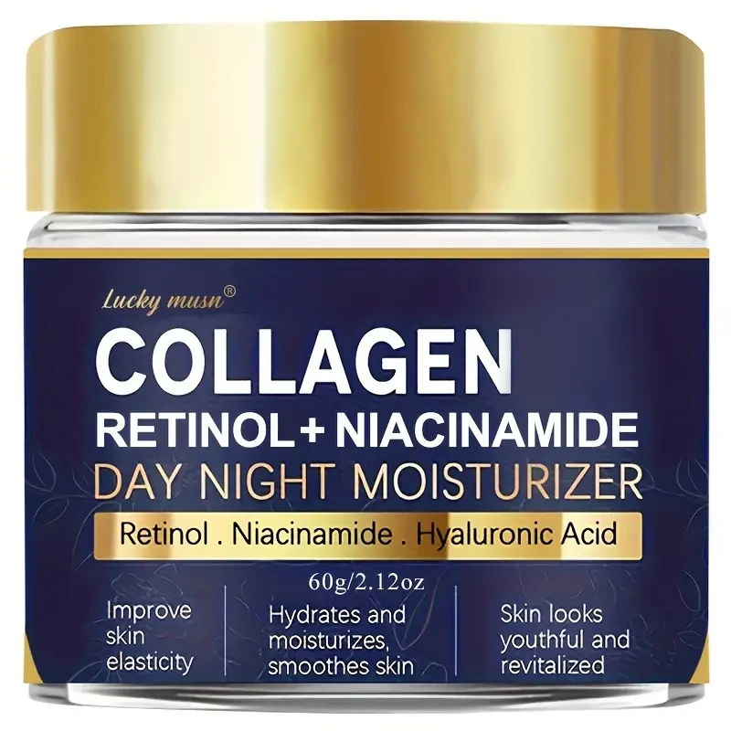 Lucky Musn Collagen & Retinol Day/Night Moisturizer Niacinamide Infused