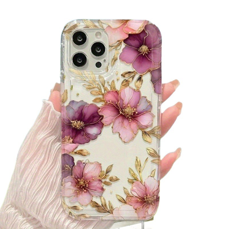 Purple Flowers Applicable To 12promax Air Spring Phone Case