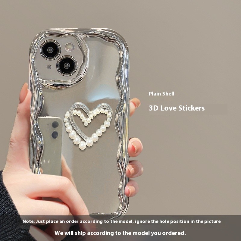 Suitable For 15 Phone Case IPhone14promax Three-dimensional Pearls