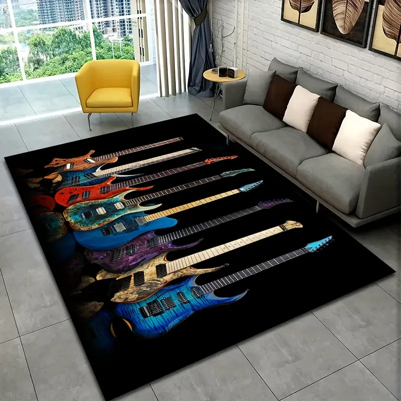 1pc PeaRooster Carpets for Living Room Bedroom  Non-Slip Print Rugs for Bathroom and Kitchen