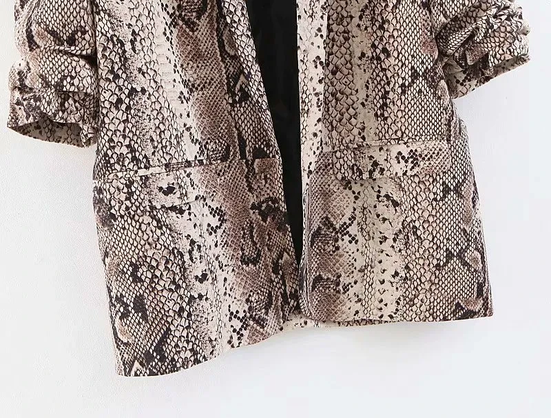 Snake Print Top Plus Size