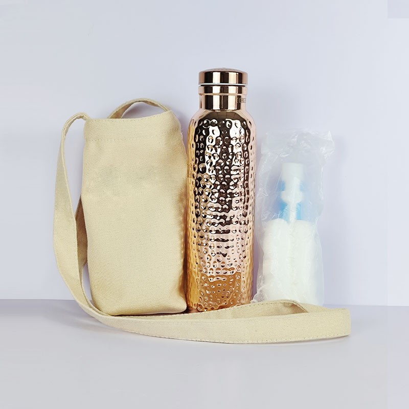 Electroplating Copper Vacuum Cup Double-layer Vacuum Concave-convex Water Cup