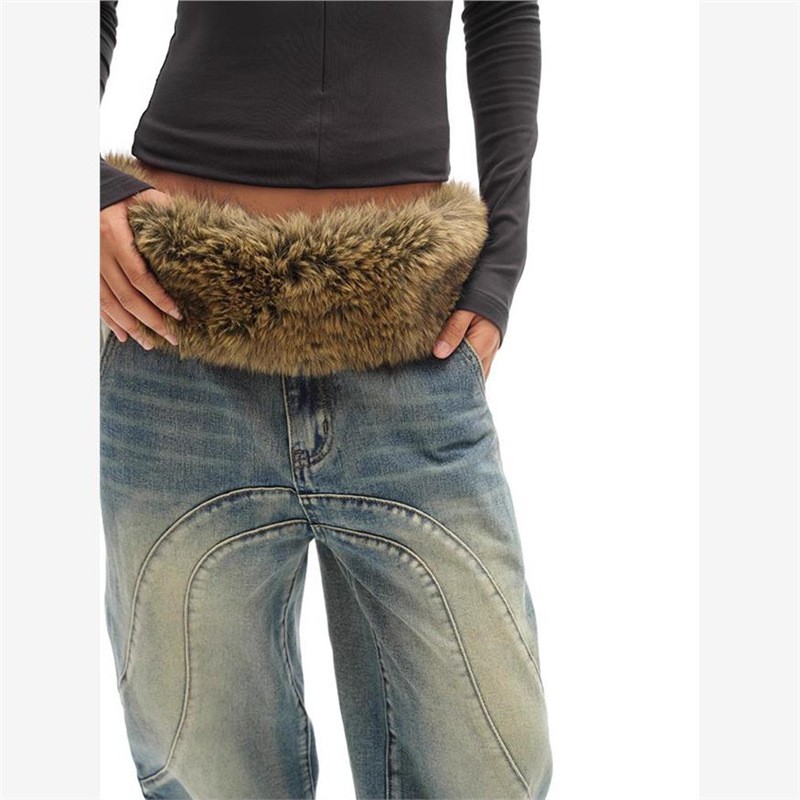 Dopamine Buttonhole Leather Belt Wear Matching Style