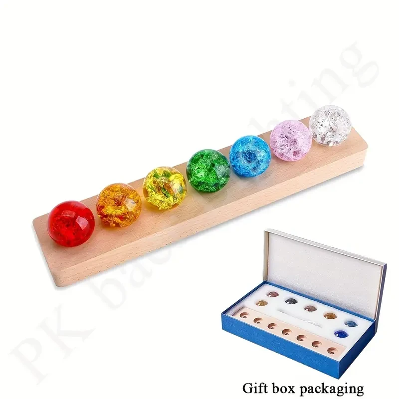 7pcs LED Crystal Ball Light Set