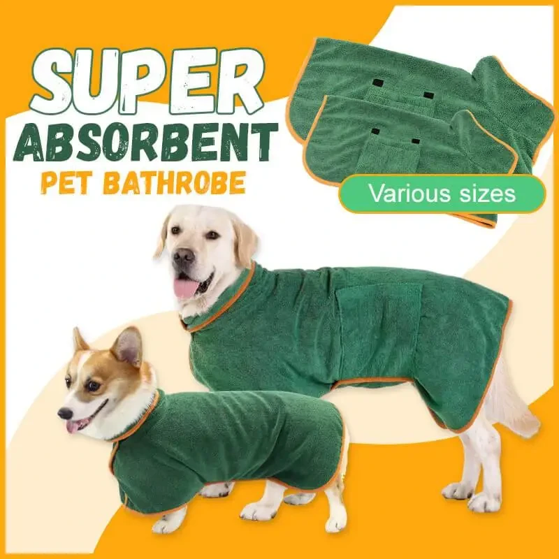 Ultra-Absorbent Microfiber Pet Bathrobe