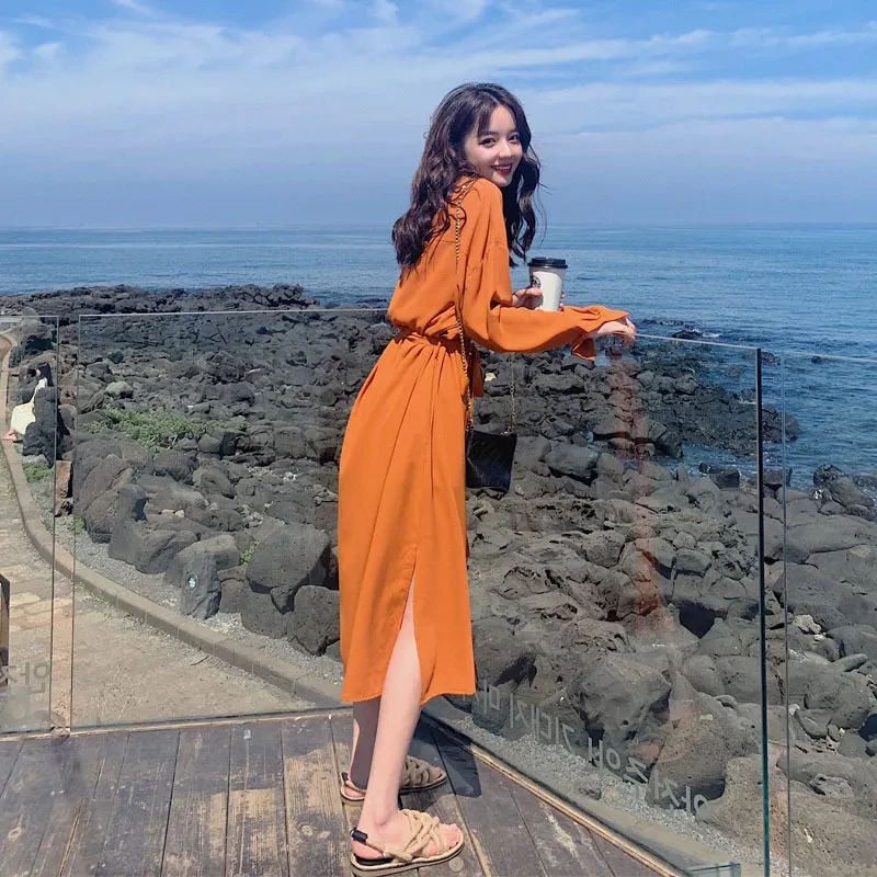 Women's Avocado Green Chiffon Dress